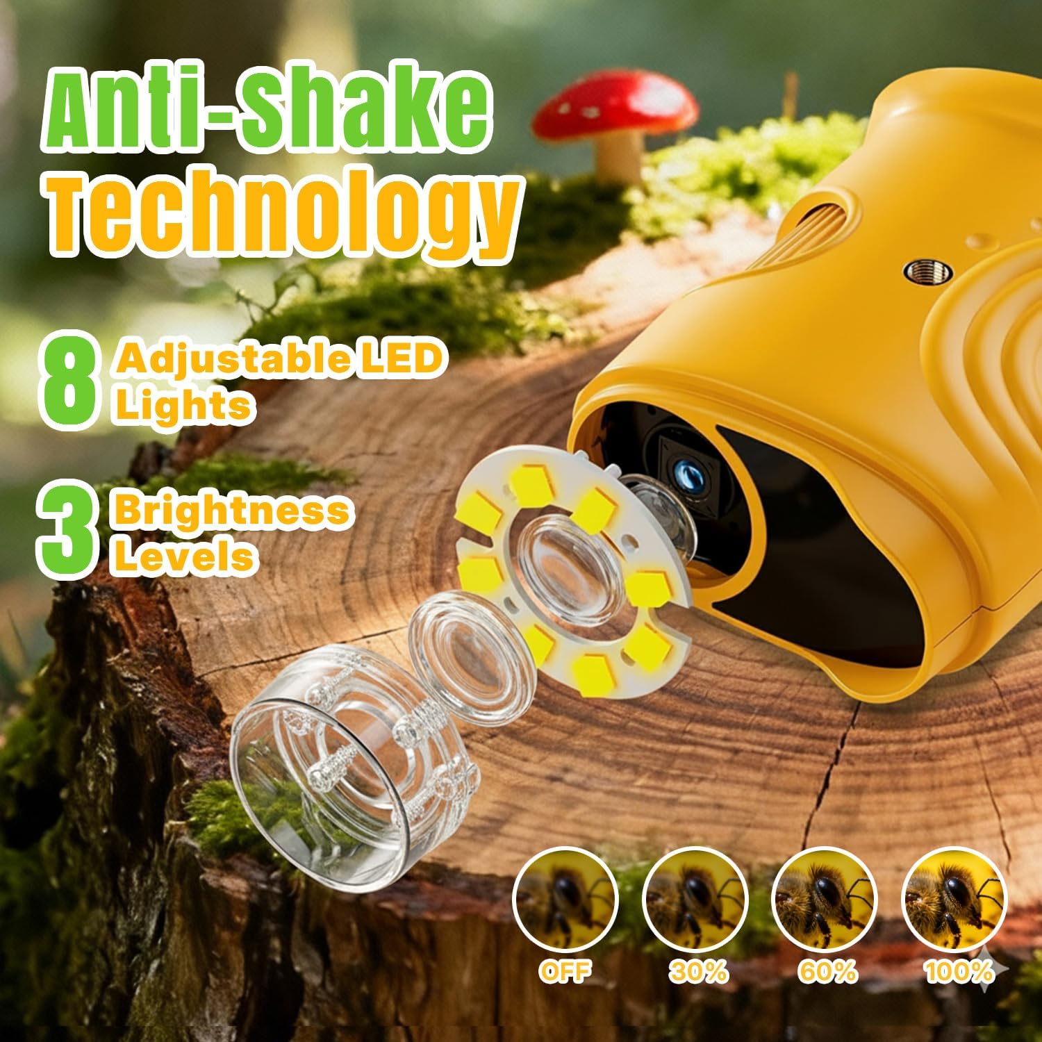 Mcbazel 1000X Handheld Digital Microscope for Kids, Rechargeable Mini Pocket Microscope with 2.0" IPS Screen, Toys Birthday Gifts for Girls Boys, Portable Edu Science Gift Age 4-12 - Image 4