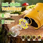 Microscope Mcbazel pour enfants, microscope numérique portable 1000x, caméra HD 2MP, jouet STEM portable, anti-vibration, lumières LED, rechargeable – Cadeau pour garçons et filles de 4 à 12 ans