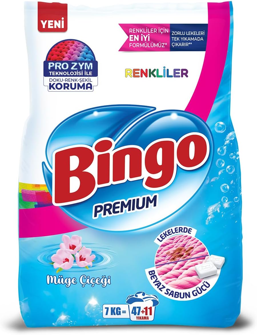 Bingo Premium Toz Çamaşır Deterjanı 7 kg Renkli