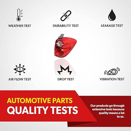 Miniatura 3 de Conjunto de luces traseras para Chevy Equinox 2010, 2011, 2012, 2013, 2014, 2015, se adapta al lado del pasajero de las luces traseras Equinox -