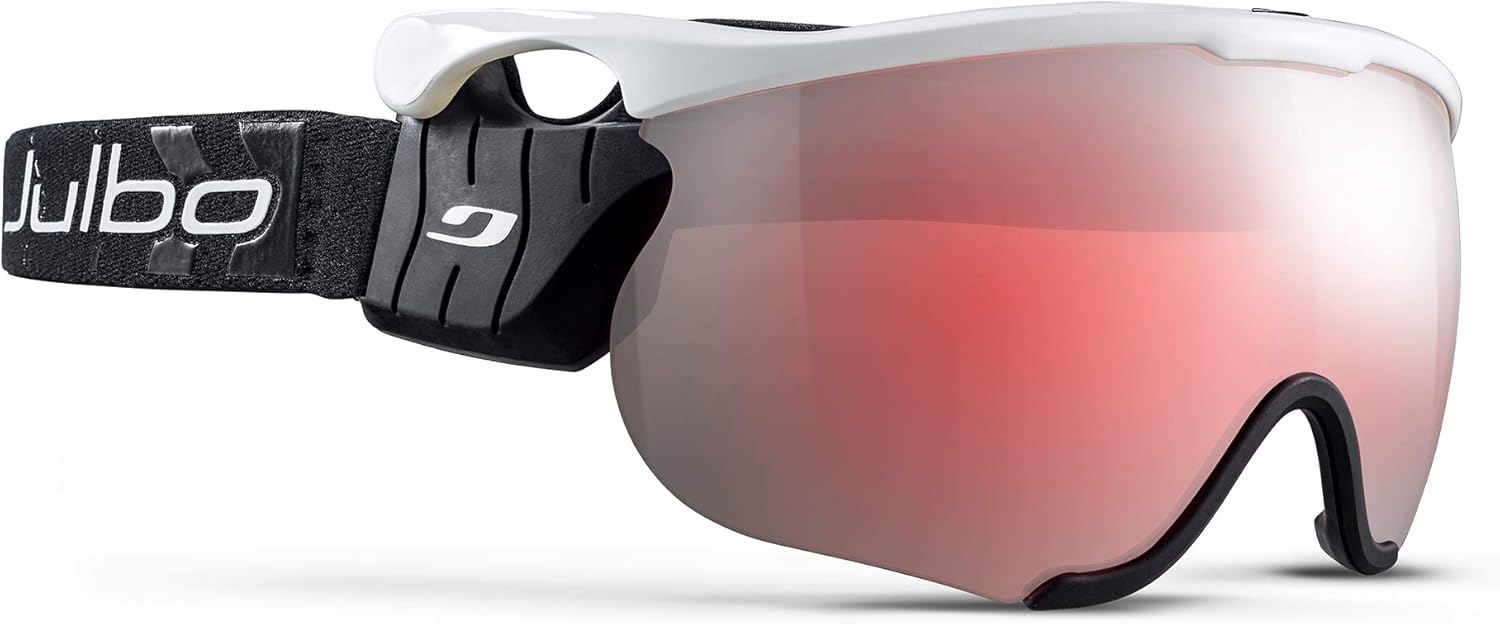 Julbo Nordic Sniper Ski Goggle, Interchangable Lens, White/Black, Large