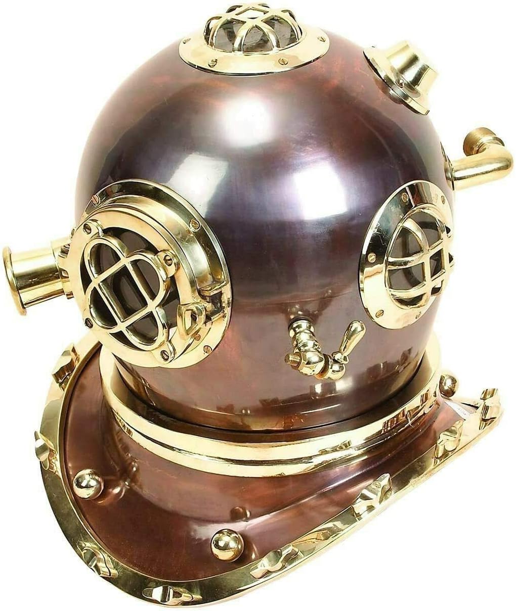 Nautical Deep Sea Antique Diving Helmet Divers Mark IV 18 Inch Scuba Helmet