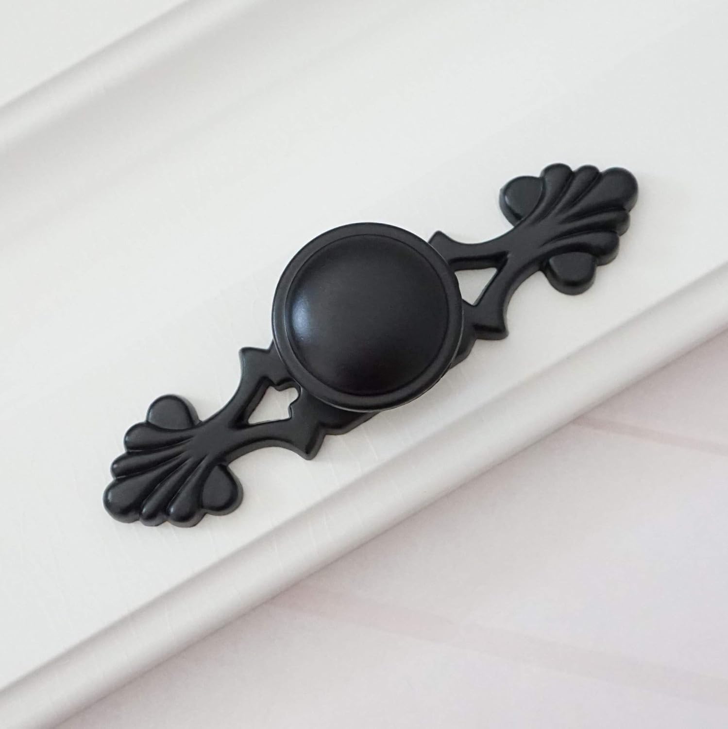 LBFEEL Drawer Pull Backplate Black Dresser Knobs Drawer Knob Pulls Handles Back Plate Kitchen Cabinet Knobs Backplates Handle Rustic Plates (Knob Small Palte)