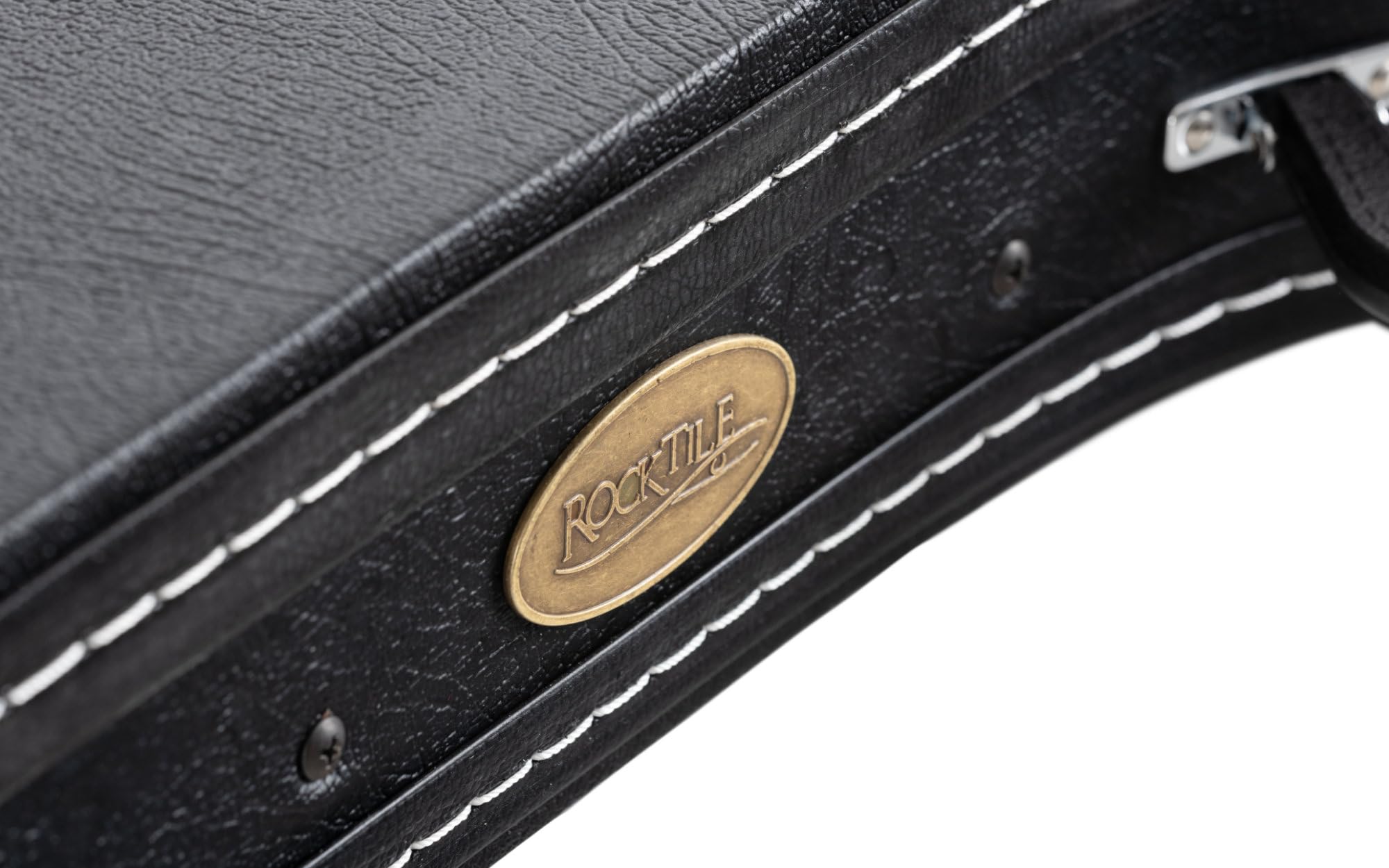 Rocktile Étui Guitare pour Guitare Semi-Acoustique ES-Style II - Hardcase Rembourré - Compartiment Intégré - Fermeture À Clé - Longueur Totale : 106 cm - Noir