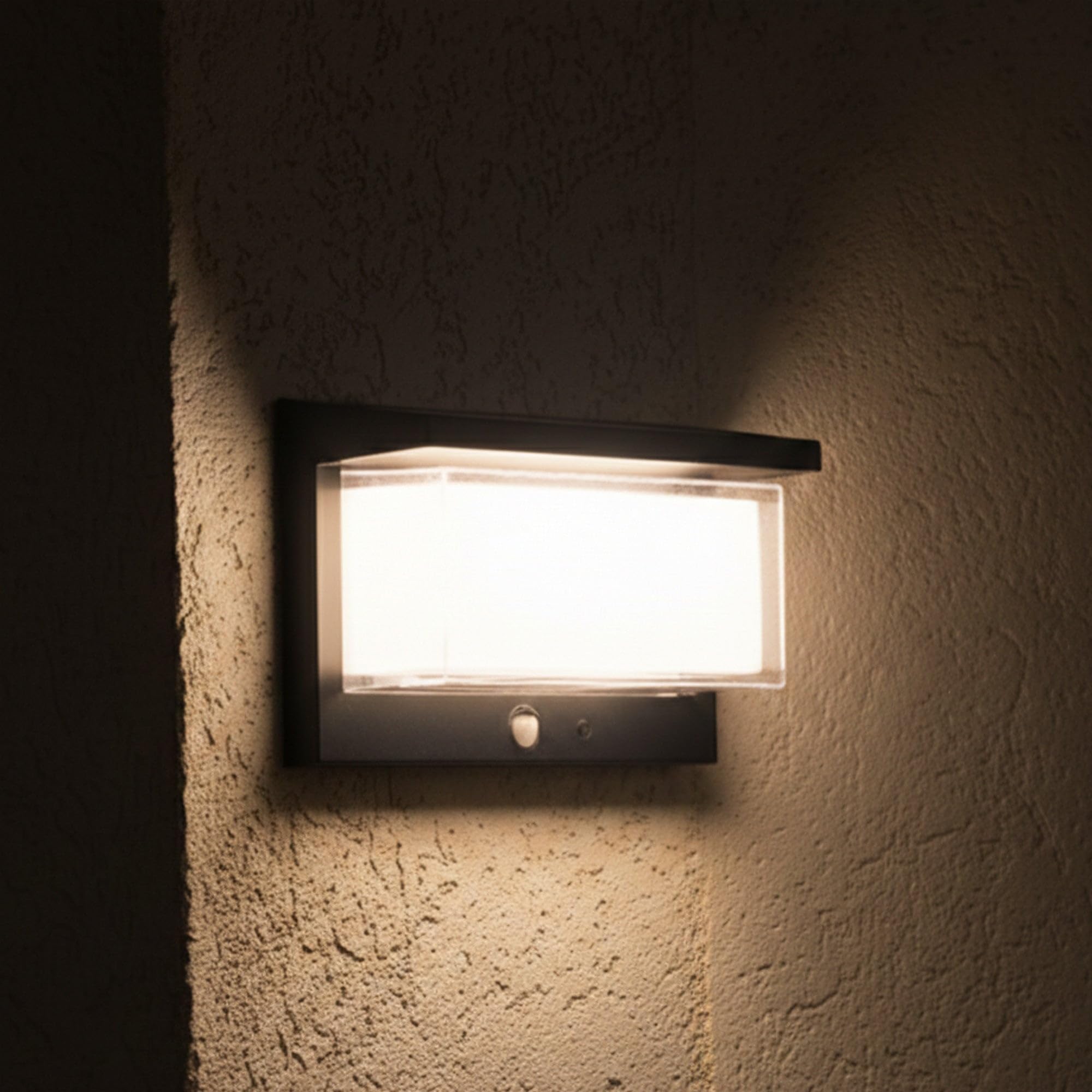 Lumisky Applique murale solaire avec détecteur de mouvement ZEANY LED blanc chaud H15cm