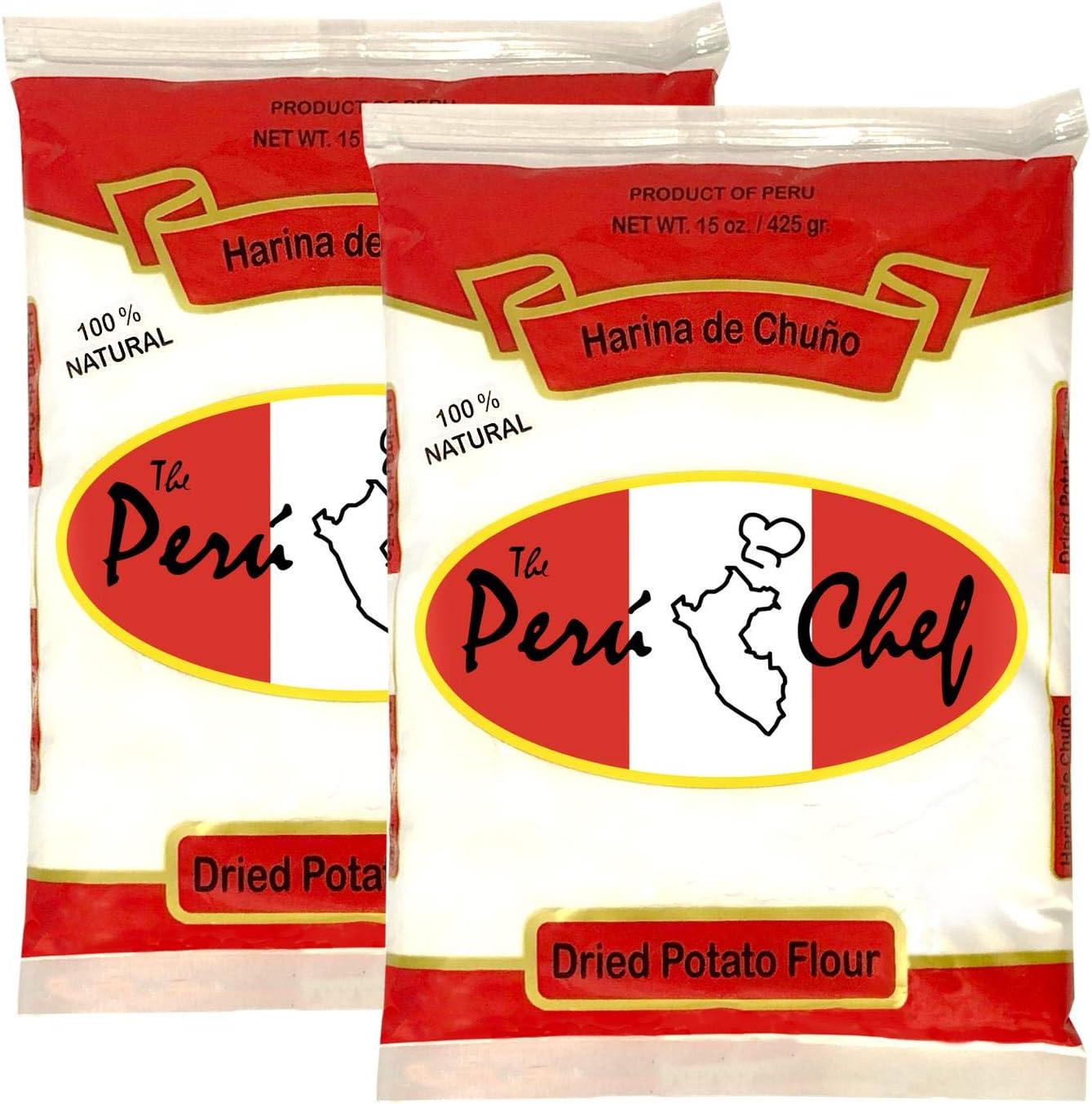 Peru Chef Harina de Chuno / Dried Potato Flour 15oz 2 Pack