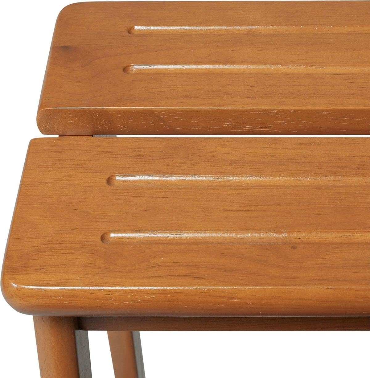 J-Kitchens Step Chair, 2 Tiers, Brown, W 15.0 x D 18.7 x H 21.7 inches (380 x 475 x 550 mm)