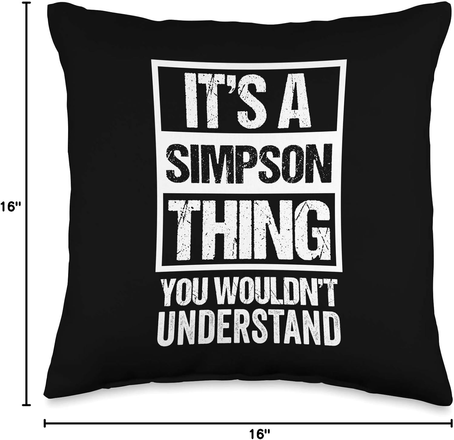 It's A Simpson Thing You Wouldn't Understand - Family Name Throw Pillow