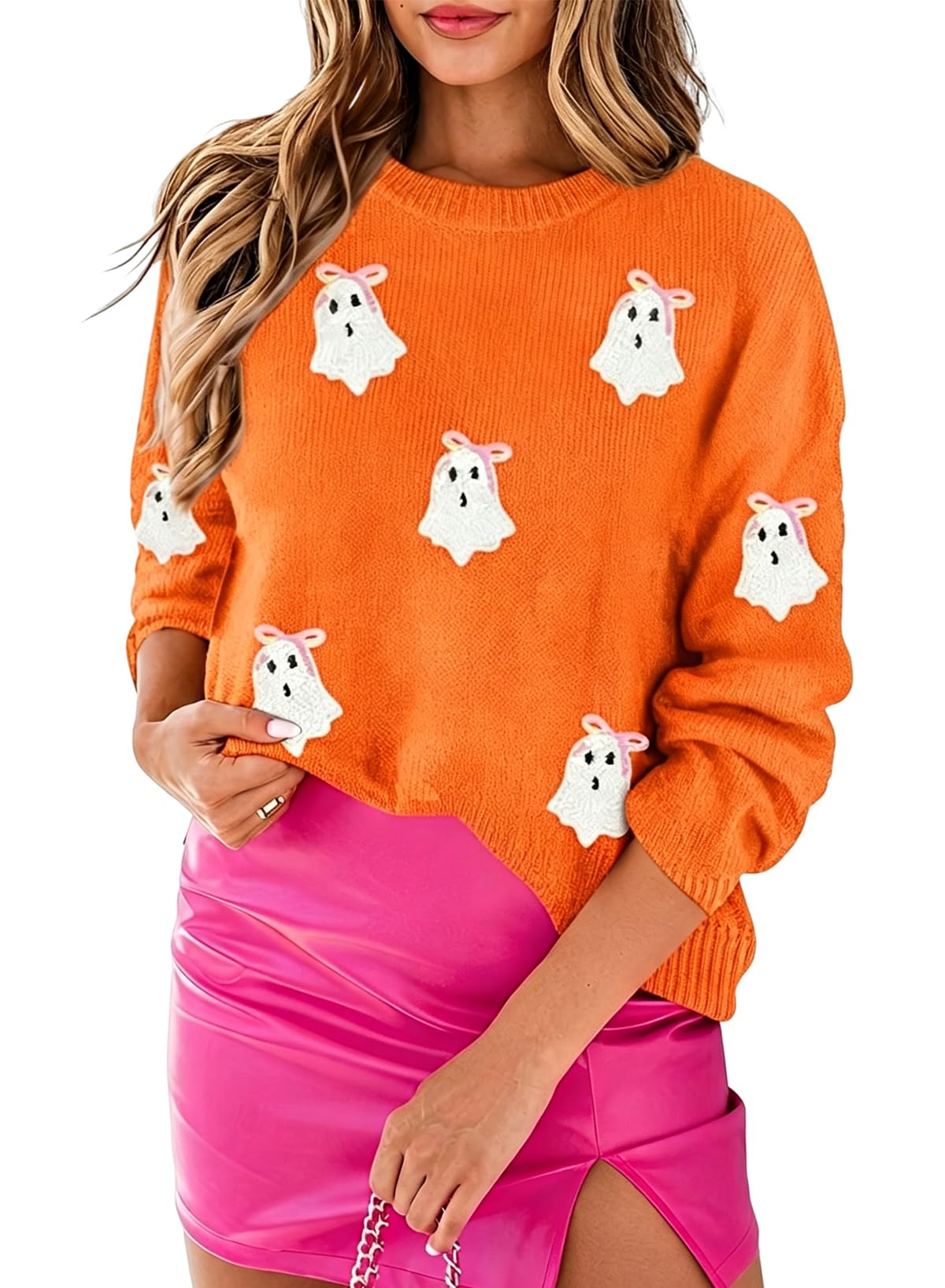 MARZXIN Women Sweater Merry Christmas Pullover Halloween Sweatshirts Tops