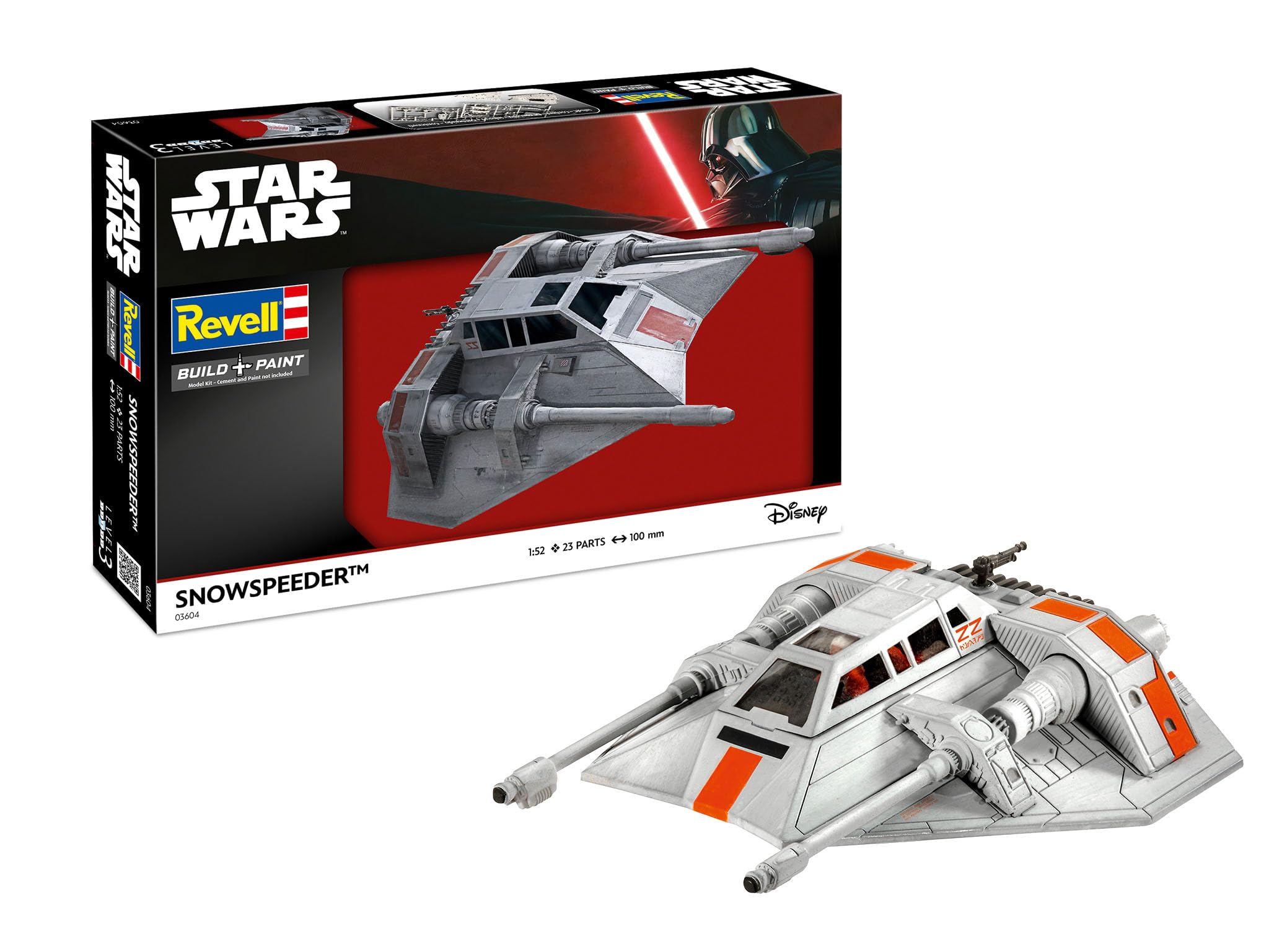 Revell 03604 Star Wars Snowspeeder 1:52 Scale Unbuilt/Unpainted Plastic Model Kit