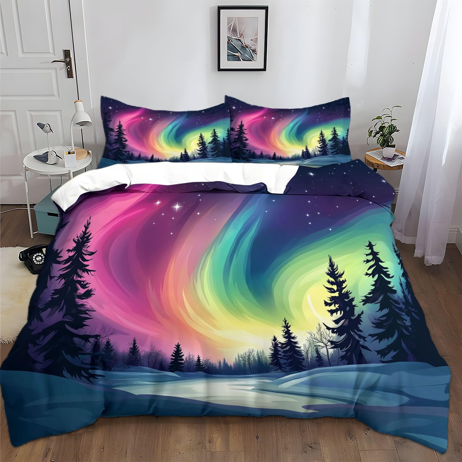 Parure de lit ciel étoilé 140x200 cm pour transformer la chambre d'enfant