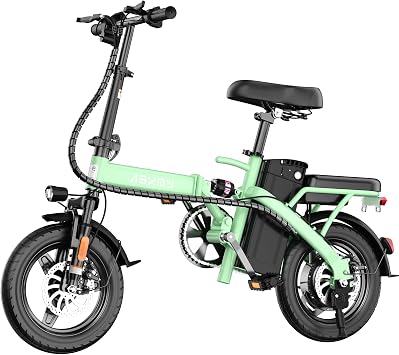 Folding Electric Bike for Adults and Teens, 14" E Bike for Daily Commuting | Foldable Ebike with 700W Peak Motor, 48V 10AH/20AH Removable Battery, 30-35 Miles PAS Range