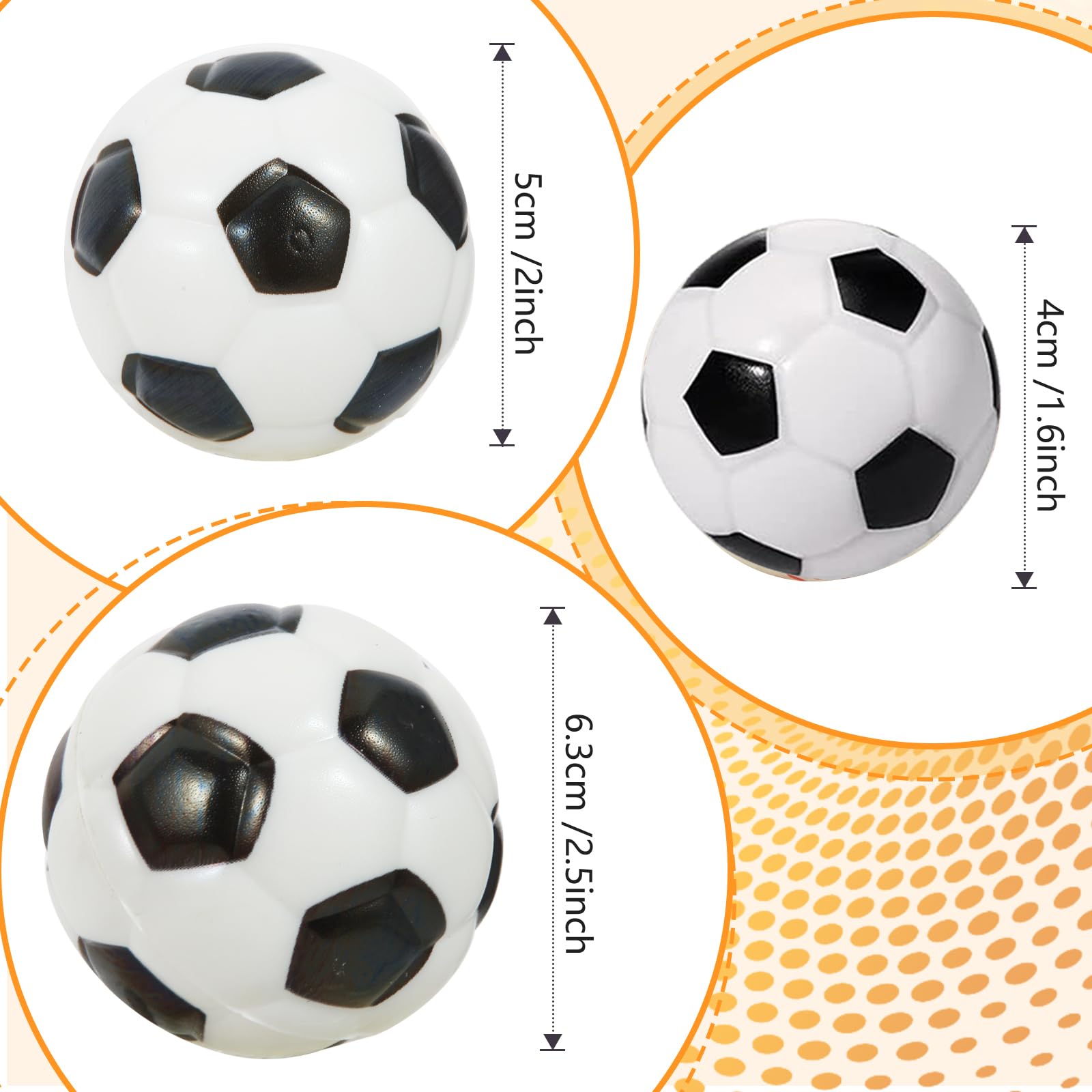 Snapklik.com : Urspasol 12-Pack Soccer Stress Balls 2.5 Inch Small Soft ...