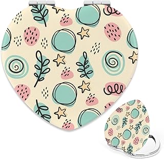 Green Spiral Circles Leaf Yellow Star Pocket ...