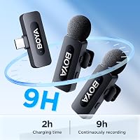 Microfon wireless BOYA BY-V20 USB-C cu anulare a zgomotului pentru smartphone-uri Android 3