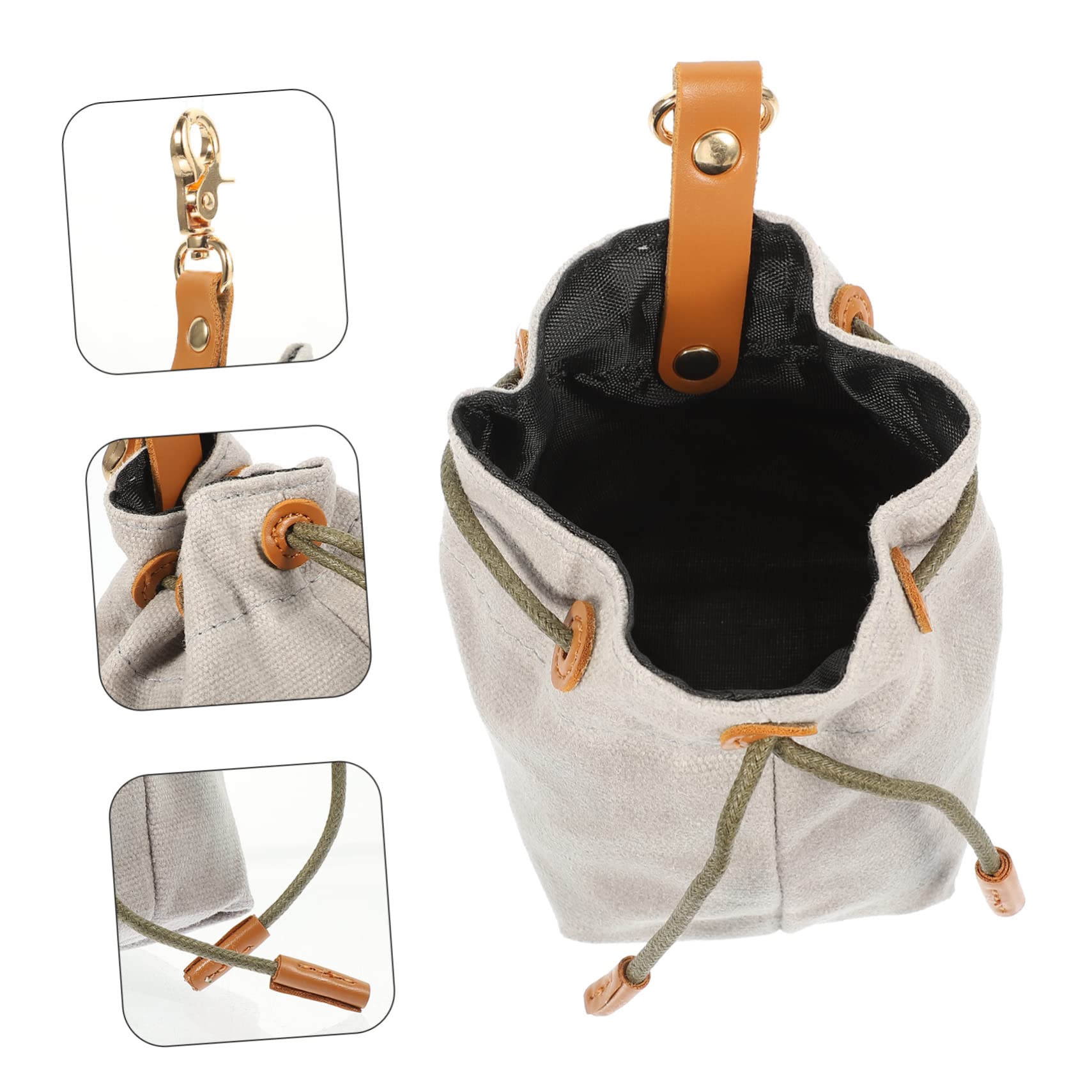 Beavorty 5stücke Portable Hundeleckerlitasche Mit Kordelzug Praktischer Snackbeutel Für Hundetraining Und Tragbare Futtertasche Mit Schnalle Für Outdoor-aktivitäten Für Leckerlis Und