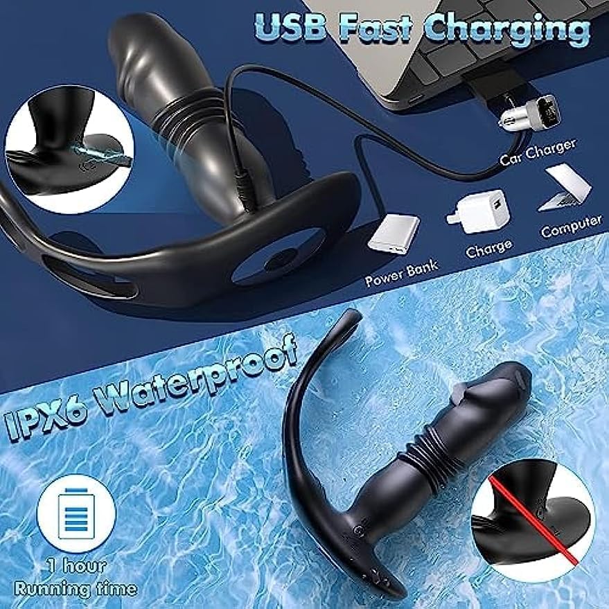 Stimulateur de prostate vibrant pour homme masseur anal