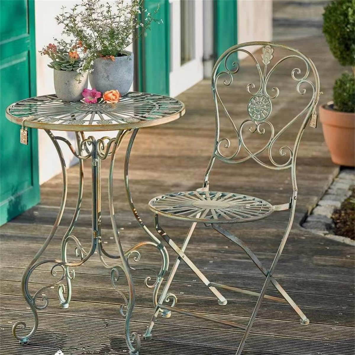 Wrought Iron Round Table