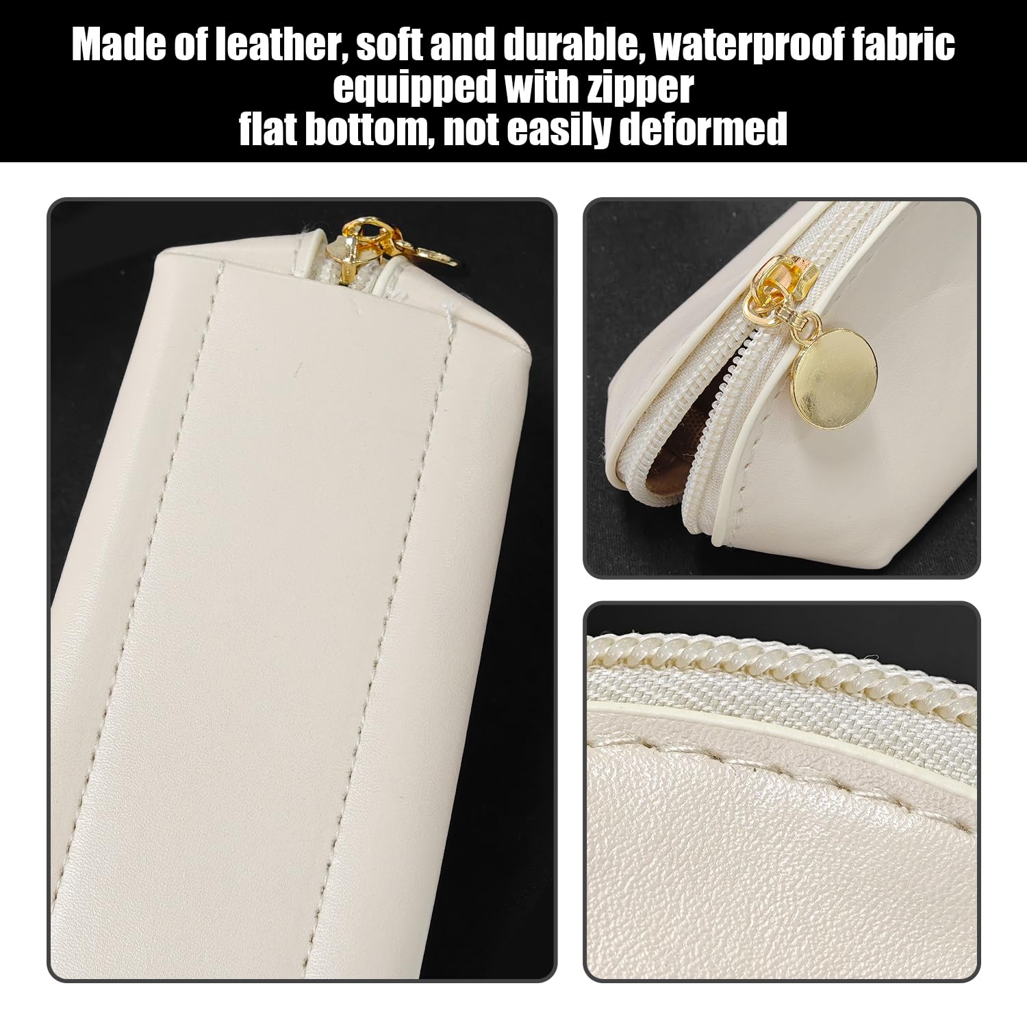 2 Pieces Simple Makeup Brush Bags, Classic And Fashionable, Multi-Function Storage Props, Reusable, Convenient Travel Makeup Bags - Image 3