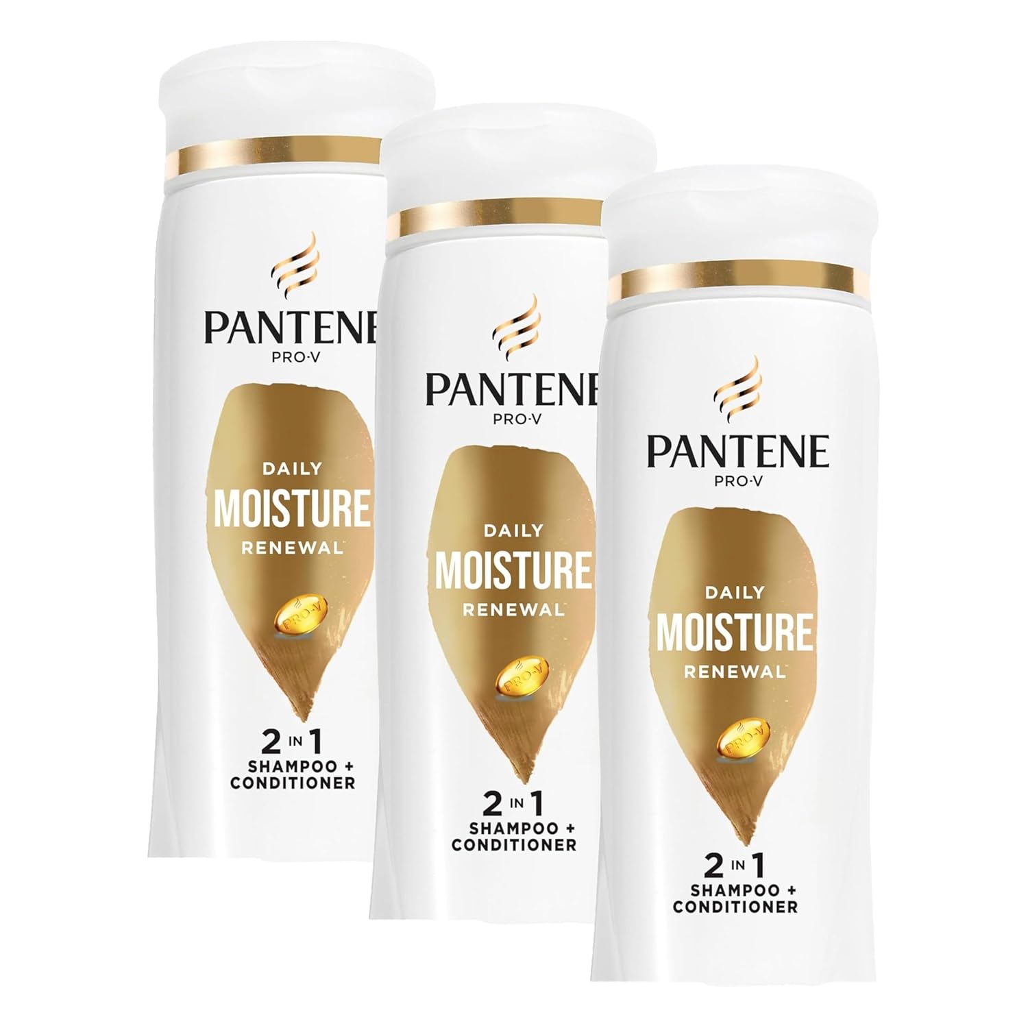Pantene PRO-V Daily Moisture Renewal 2 in 1 Shampoo + Conditioner, 12 oz