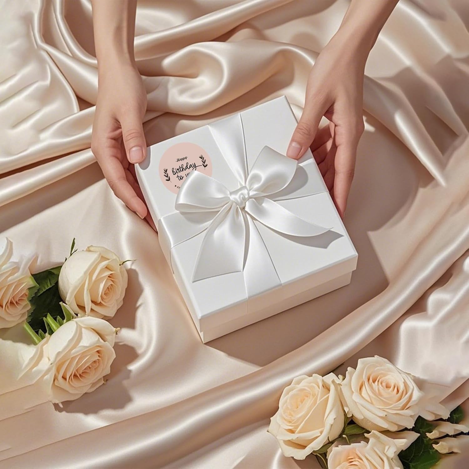 2 inch Round Thermal Label,Morandi Circle Thermal Sticker Labels for Business and Home,Direct Thermal Printer Label for DIY Logo Design,Thanks Card,500 Labels/1 Roll - Image 5