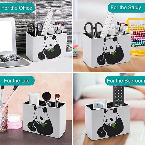 Miniatura 4 de Niapessel Portalápices para escritorio, lindo soporte para bolígrafo de comida de panda, organizador de bolígrafos de escritorio, organizador de