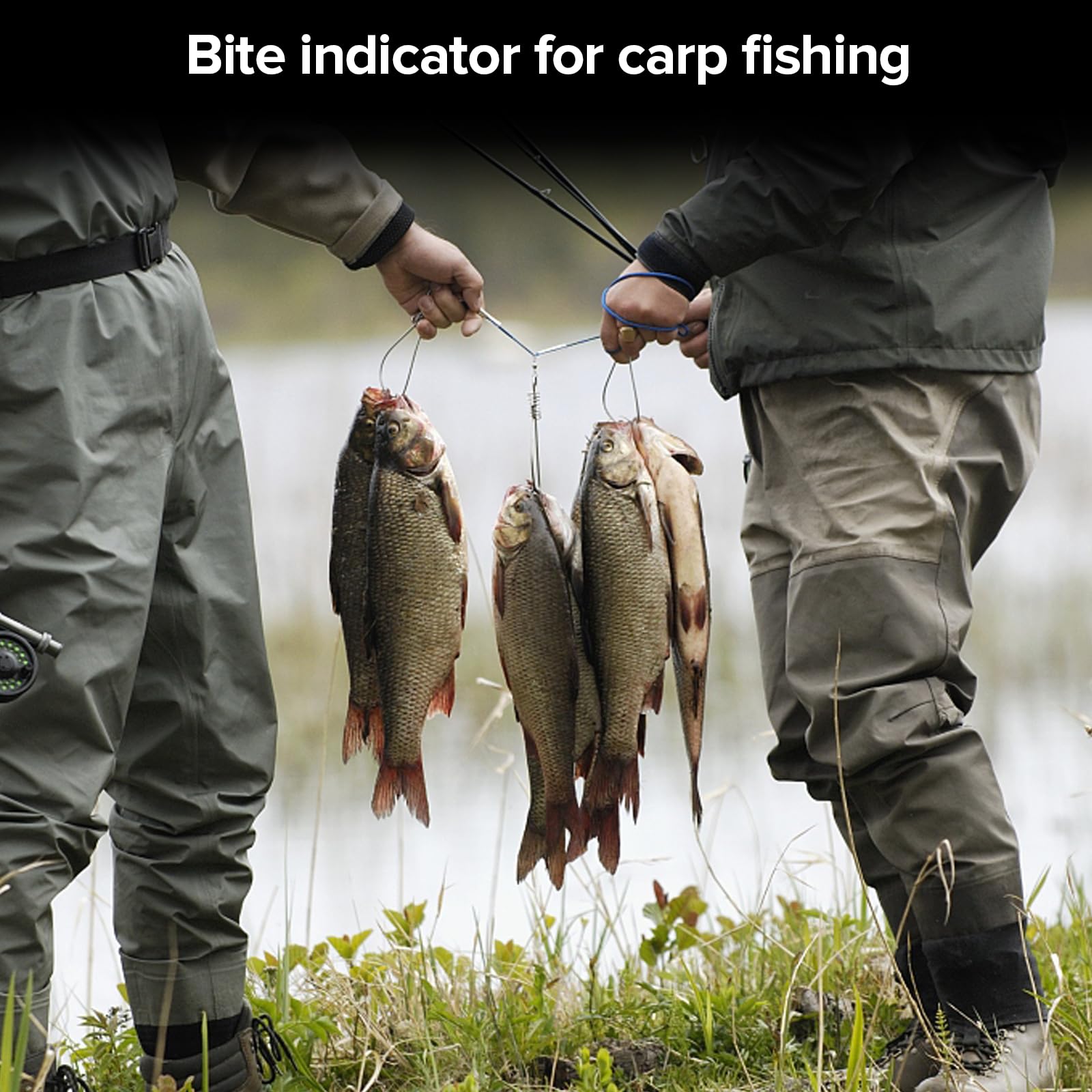 4 Piezas de Swinger para Pesca de Carpas con Indicador de Mordida – Swingers Ligeros para Pesca Nocturna y en Varias Posiciones