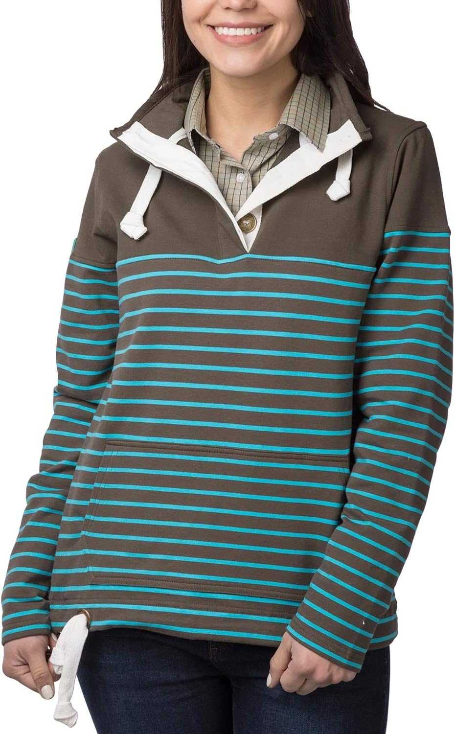 Rydale Ladies Etton II Sweatshirt Women's Long Sleeve Striped Sweater Jumper
