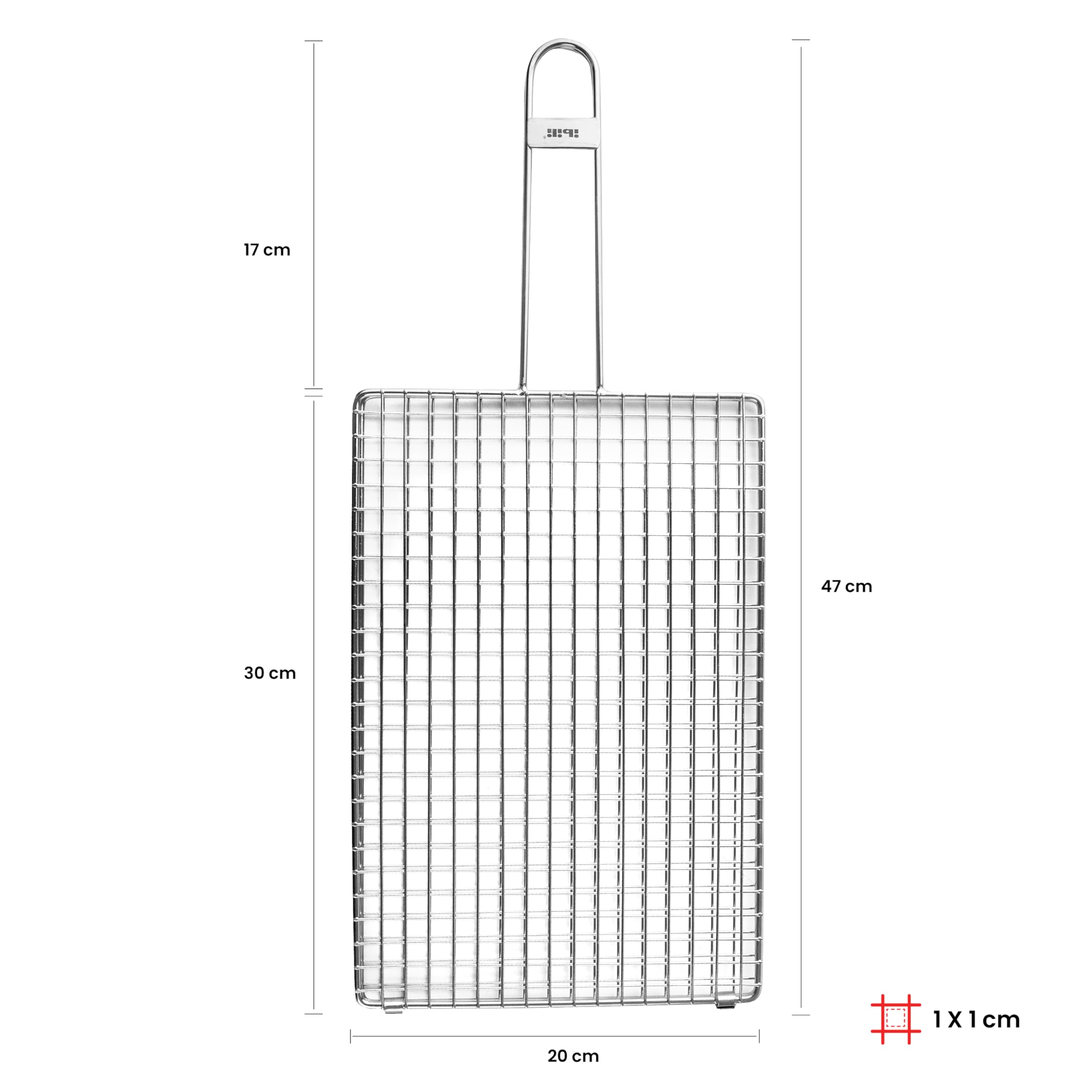 IBILI Doppelgrill für Kokotxas, 30 x 20 x 1 cm, 18% Edelstahl