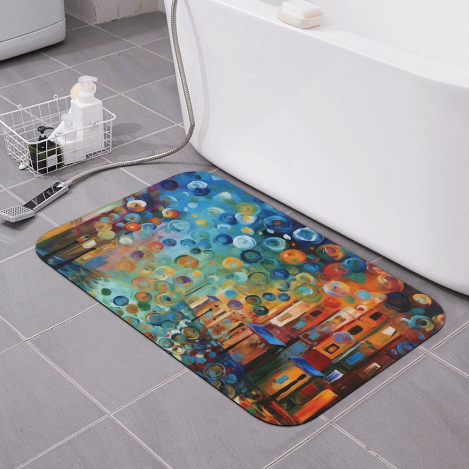 Tapis de bain en terre de diatomées BONDIJ absorbant et doux