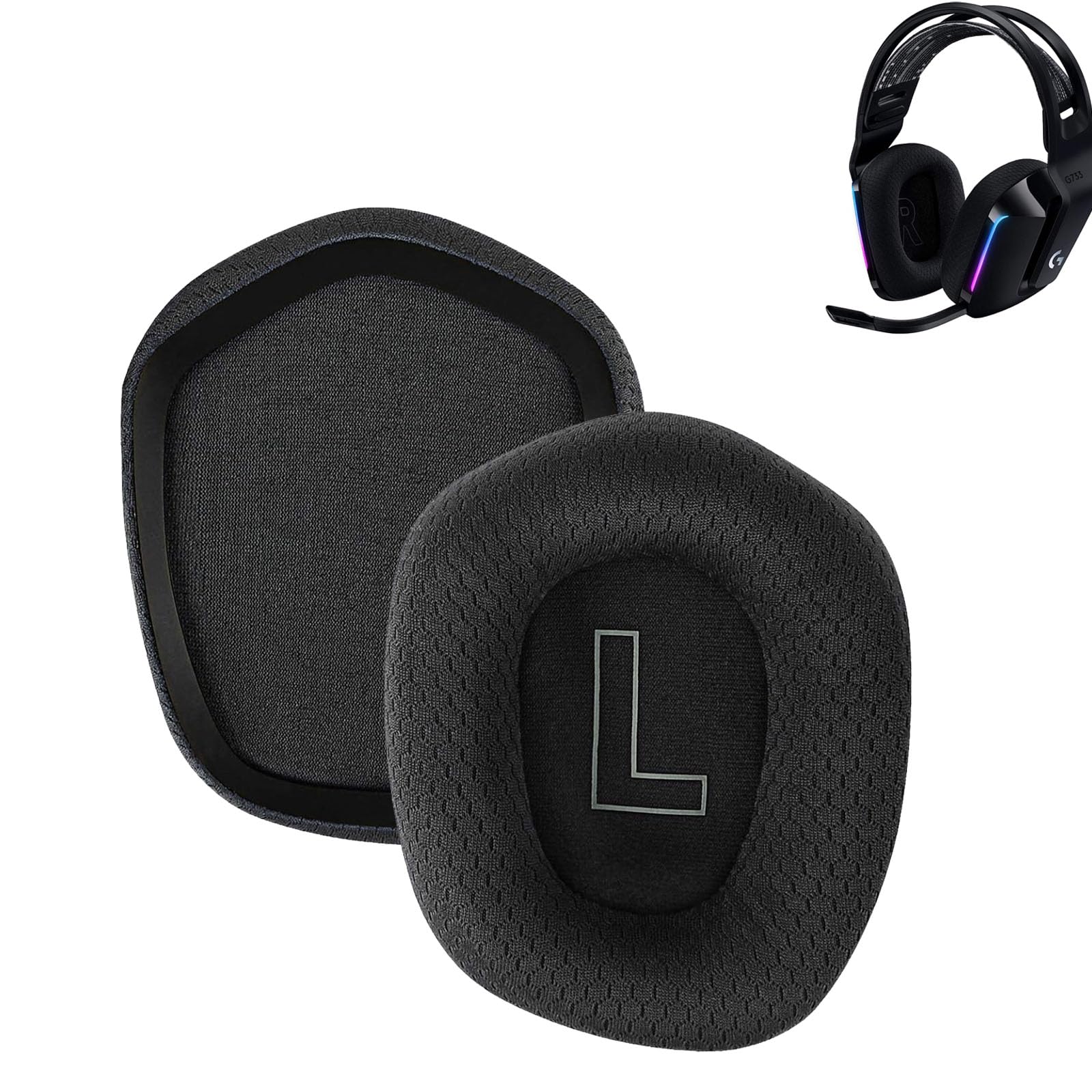 Amazon | イヤーパッド For Logitech G733/G335/G435 に対応 交換 用 