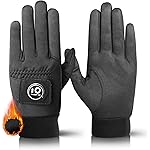 FINGER TEN New Men Winter Golf Gloves with Ball Marker Grip Performance Value 1 Pair XL Cold Weather Windproof Size from Medium to XXL (X-Large)