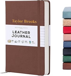 20 Unique Christmas Gifts For Authors That'll Make Their Quills Quiver! 436 Beechmore Books Personalized Journal - A5 Brown | Customized Vegan Leath...
