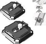 NEEWER Arca Type Quick Release Plate with 1/4" Screw, Camera Tripod Mount Adapter QR Plate Accessory Compatible with DJI RS Series Gimbal Stabilizer Action Camera Phone Cage, UA078