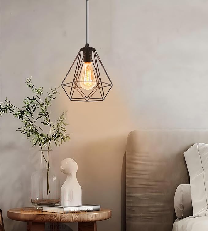 iDEGU iDEGU Plafondlamp voor slaapkamer, woonkamer, eetkamer, keuken (zwart, 1 licht) photo 2