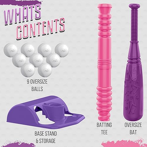 Miniatura 6 de ToyVelt TBall - Juego de pelota para niños de 3 a 5 años, el juego de pelota viene con 9 bolas, los mejores juguetes y juegos, ideal para regalo de