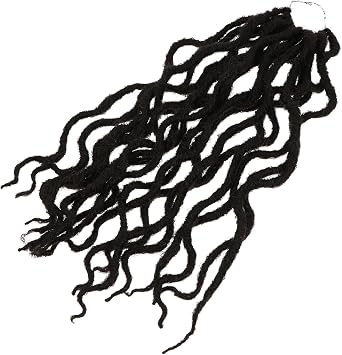 Goddess Locs Crochet Hair Synthetic Faux Dreadlocs Braiding Wig Lightweight High Temperature Resistant Soft and Natural-looking for Women Stylish Protective Hairstyle