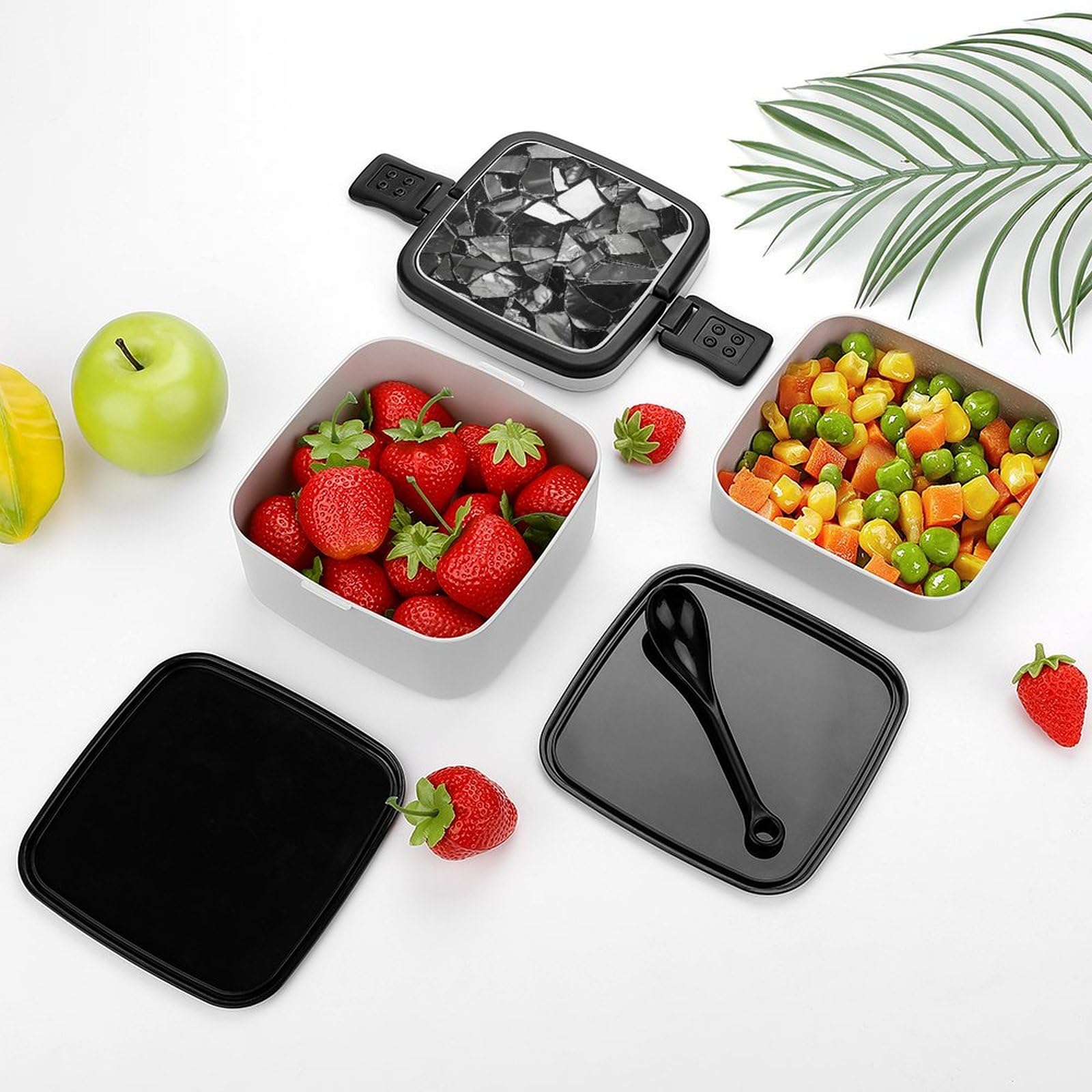 Amazon.com: GFLFMXZW Broken Mirror Fragments Bento Box Adult Lunch
