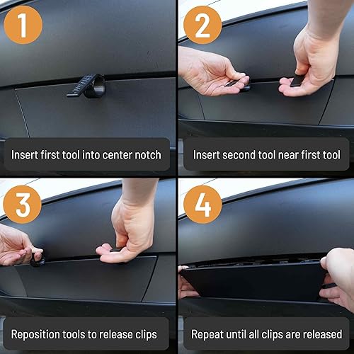 Miniatura 2 de Las herramientas originales de extracción de cubierta de enganche para Tesla Model Y 2020-2025 - Fabricadas en EE.UU. desde 2020 - Plástico