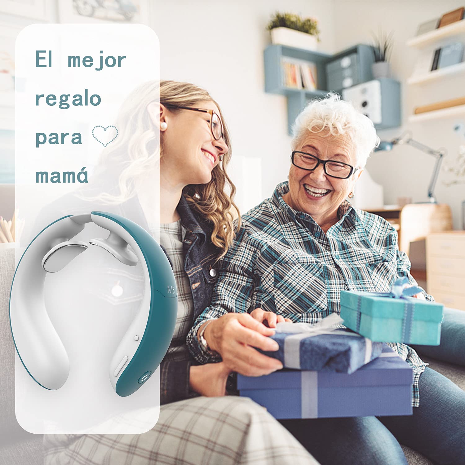 Masajeador Cervical profesional con mando a distancia, 6 modos y 18 niveles con función de calentamiento, para uso doméstico en oficina,Regalo de Festivo