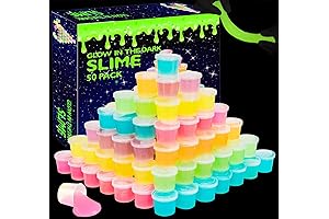 Glow in the Dark Kids Party Favors in Bulk: 50 Pack Slime Surprise
