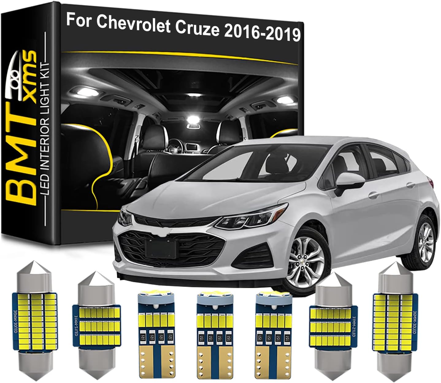 BMT Xms LED Interior Light Kit Replacement For Peugeot 308 3008 5008 Traveller Citroën C4 Grand
