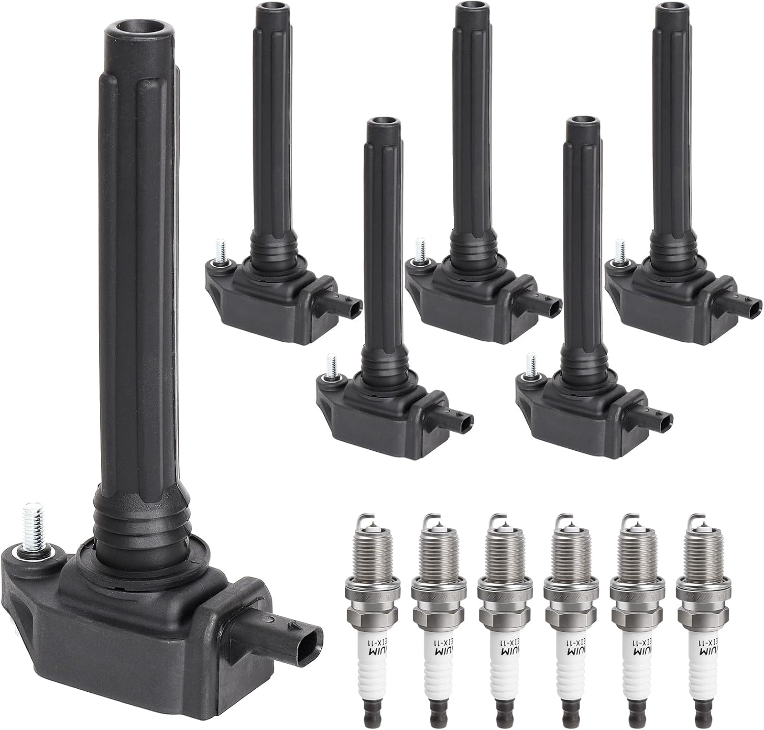 Ignition Coil Pack Spark Plugs Compatible with 3.6 3.6L V6 Dodge Challenger Charger Durango Grand Caravan Journey Avenger, Chrysler 200 300 Town & Country, Grand Cherokee Wrangler, Ram C/V ProMaster