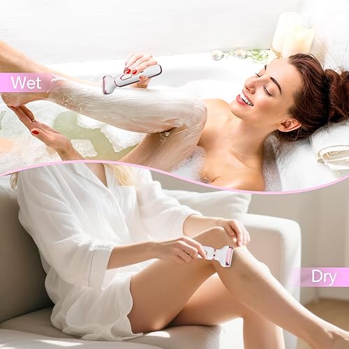 Women's Electric Razor Bikini Trimmer, 4-in-1 Cordless — texture and fabric close-up