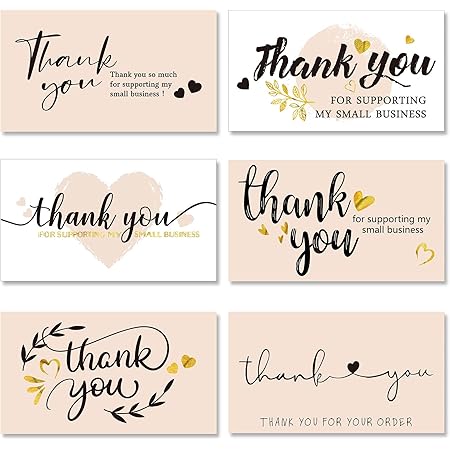 Thank You For Supporting My Business Quotes Amazon.com : 120 Pieces Thank You For Supporting My Small Business Cards  Mini Thank You Cards Pink Thank You Business Cards With Gold Foil Hearts  For Online Retailers Small Business Owners 2