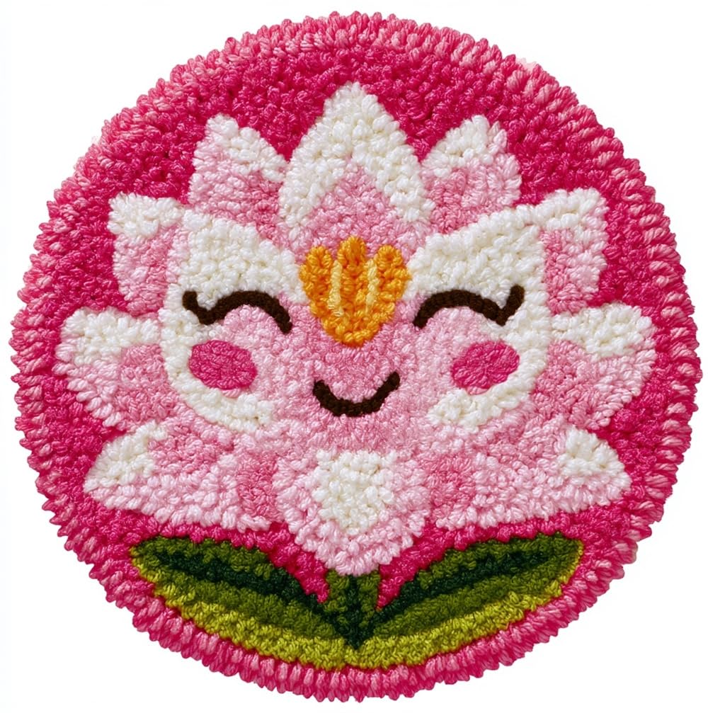 kitphoenix Rug Craft Kit Smiling Lily