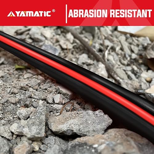 Miniatura 6 de YAMATIC Manguera de jardín de 25 pies, manguera de agua ultra duradera, manguera regular de 58 pulgadas con conector de latón macizo para todo tipo