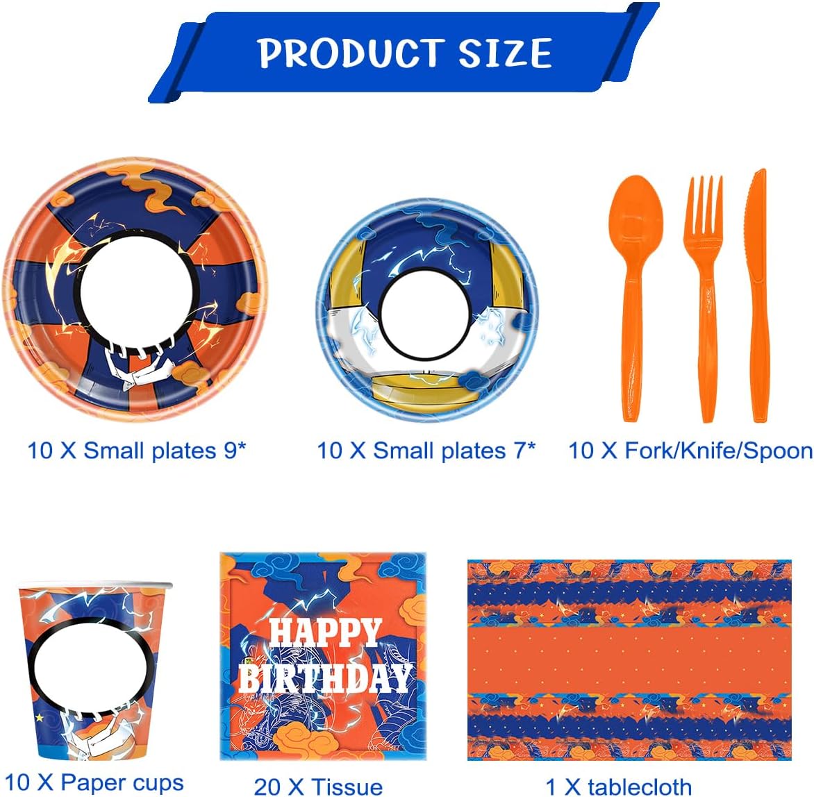 81Pcs Cartoon Party Tableware Set , Anime Theme Party Decoration, Cartoon Birthday Decoration Supplies - Image 4