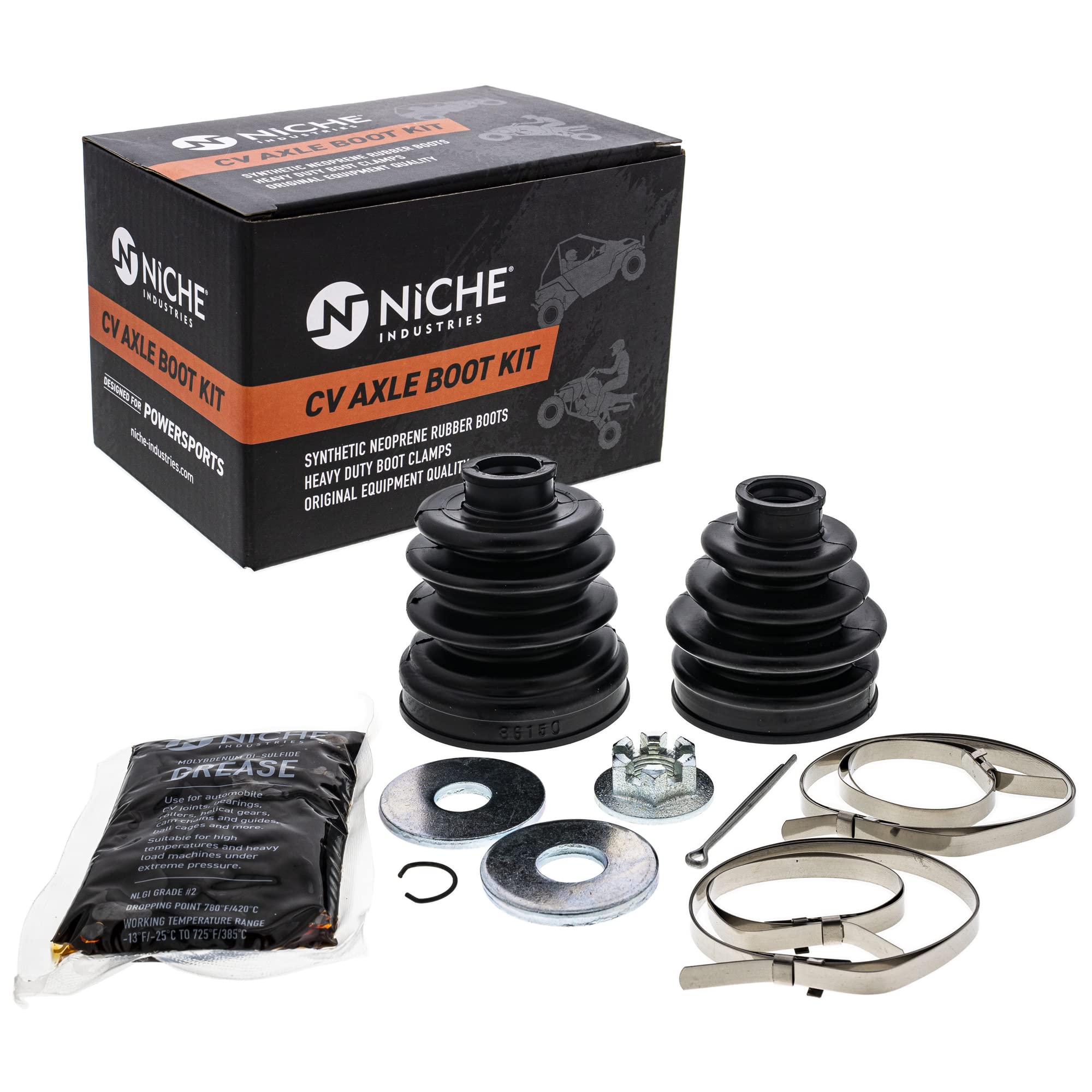 Amazon.com: NICHE Front Rear CV Axle Boot Kit for Yamaha Grizzly
