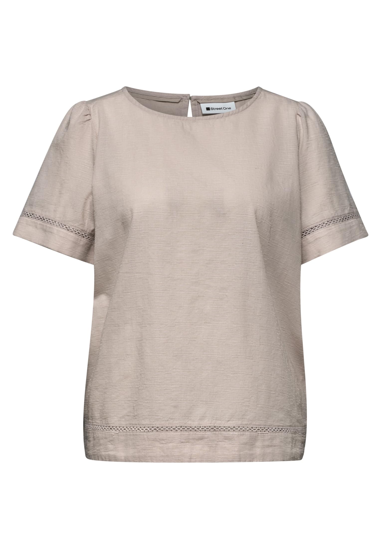 Street One Blusenshirt mit Rundhals und Tape-Details